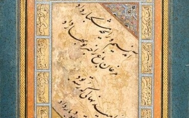 A CALLIGRAPHIC ALBUM PAGE BY ABDULLAH, STUDENTOF MIR