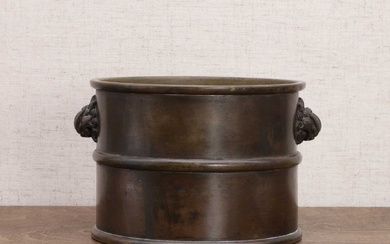 A Chinese bronze incense burner