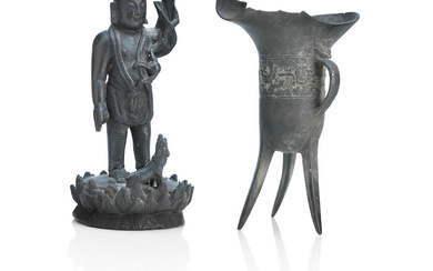 A Chinese bronze of the young Buddha Ming