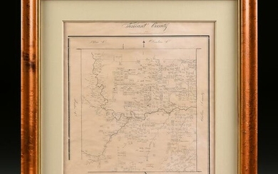 A FACSIMILE CADASTRAL MAP, "Tarrant County," EARLY 20TH