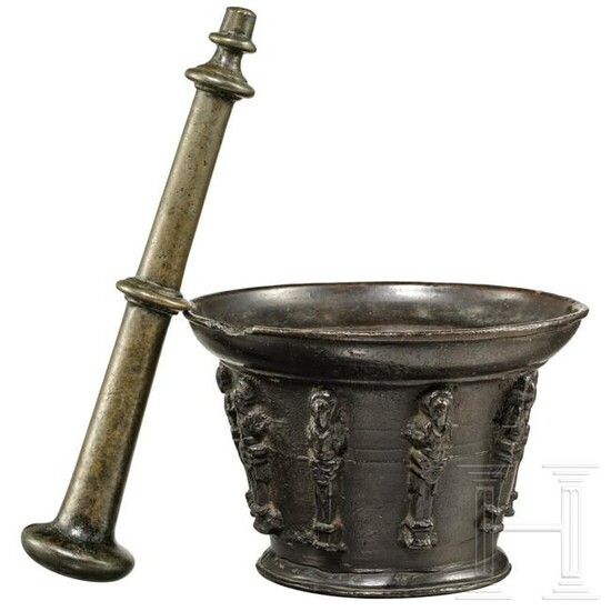 A French bronze mortar, 17th century