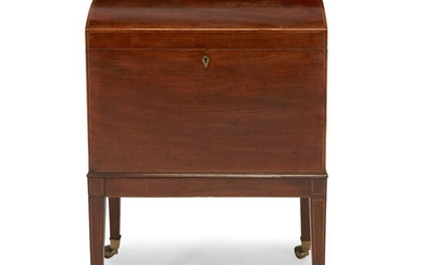 A George III mahogany cellarette on stand Late 18th...