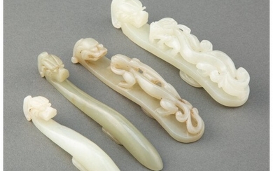 A Group of Four Chinese Carved Jade Belt Hooks 4
