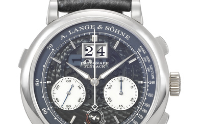 A. LANGE & SÖHNE. A RARE AND FASCINATING PLATINUM LIMITED...