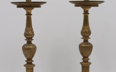 A Pair Of 18/19th Century Gilt Metal Sprickets