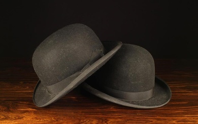 A Pair of Vintage Bowler Hats: One by Dunn & Co Ltd Hat Makers Piccadilly Circus, 373 Strand London