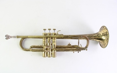 A Skylark Trumpet in a Case, some wear