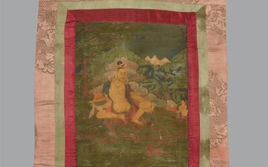 A Thang-ka depicting a Mahasiddha