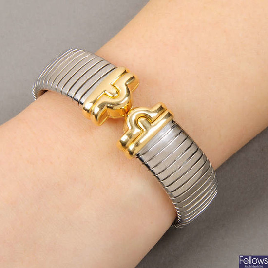 A 'Tubogas' 'Parentesi' cuff bracelet, by