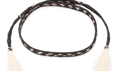 A braided horsehair belt/hatband