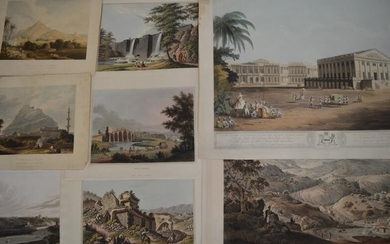A collection of early 19th century and Victorian topographical...