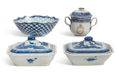 A group of Chinese Export porcelain tableware
