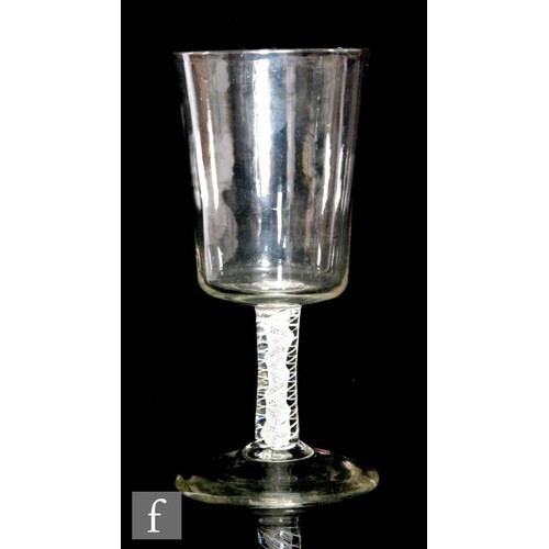A large 18th Century goblet circa 1775, the oversized bucket...