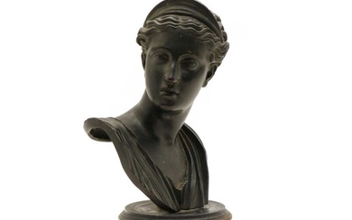 A late 19th century bronze bust