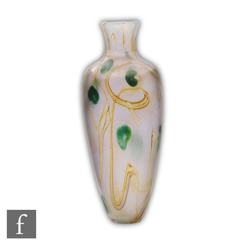A later 20th Century studio glass vase by Carin Von Drehle o...