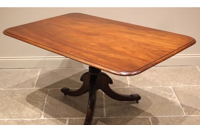 A mahogany breakfast/centre table, mid 19th century, the rec...