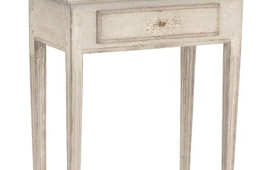 A small painted Danish Louis XVI console table. Late 18th century. H....