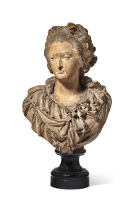 ALBERT-ERNEST CARRIER-BELLEUSE (1824-1887), Bust of a woman