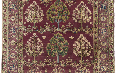 AN INDIAN RUG POSSIBLY AMRITSAR, NORTH INDIA, LATE 19TH CENTURY