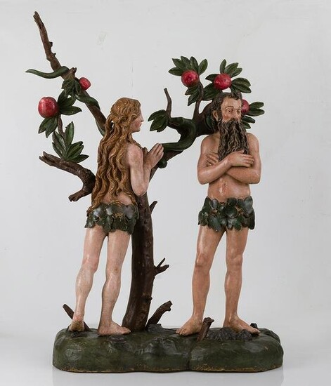 ANONYMOUS (16th / 17th century) "Adam and Eve".