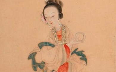 ANONYMOUS (REPUBLIC PERIOD) BEAUTIES A Chinese album of eight paintings,...