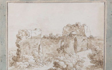 ATTRIBUTED TO GASPARE GABRIELLI (FL.1805-1830) Ruins - Study...