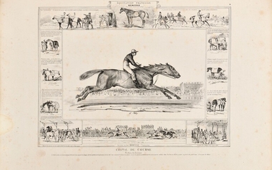 AUBRY (Charles). Histoire pittoresque de l'équitation ancienne et moderne. Imprimée et publiée par Ch. Motte...