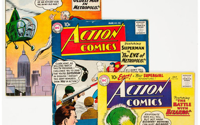 Action Comics Group of 9 (DC, 1959-62). Includes #250...