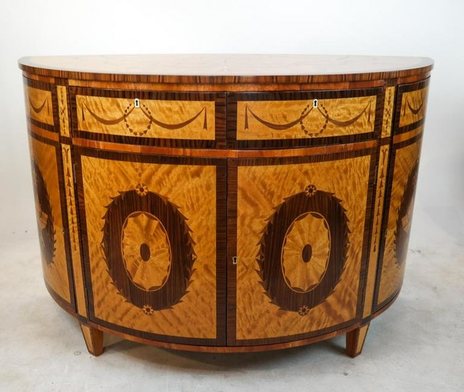Adams-Style Satinwood Cabinet