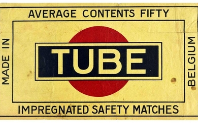 Advertising Poster Tube Safety Matches Belgium