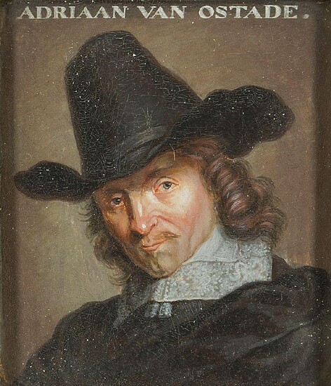 After Adriaen van Ostade, Dutch 1610-1685- Self-Portrait of the artist,...