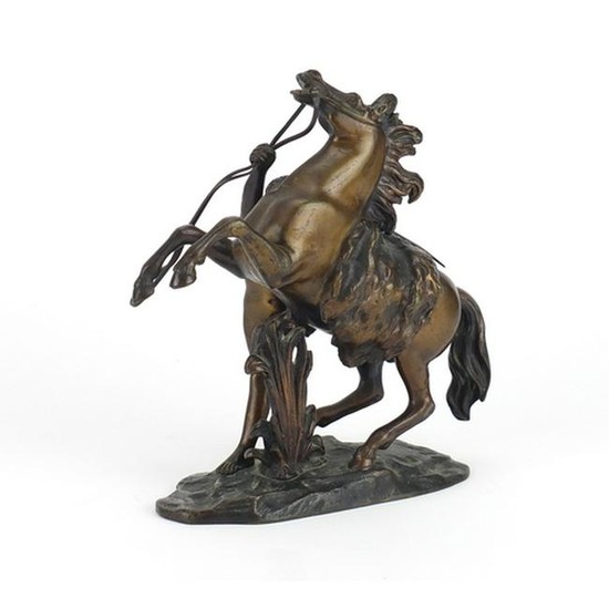 After Coustou 19th century bronze study of a Marley