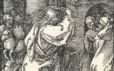 Albrecht Dürer (1471 - Nürnberg - 1528) – Christ driving the money changers from the temple (From "T