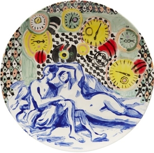 Allison Katz, Lover's Clock Plate
