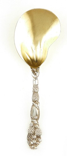 American silver berry serving spoon, Tiffany & Co