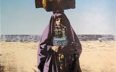 Amin Roshan, Woman with Cylinder, 2019