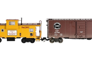 An 'American Trains' G Gauge Union Pacific Extended Vision Caboose