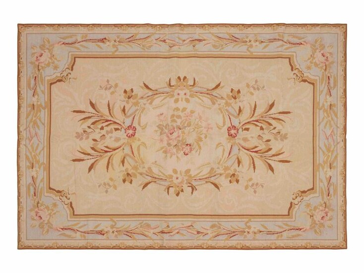 An Aubusson Style Wool Rug