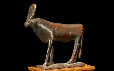 An Egyptian Bronze Apis Bull