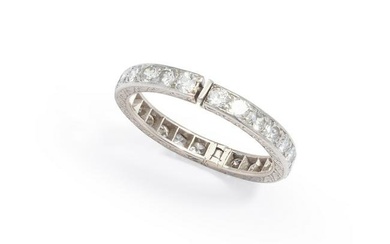 An early 20th century diamond eternity ring