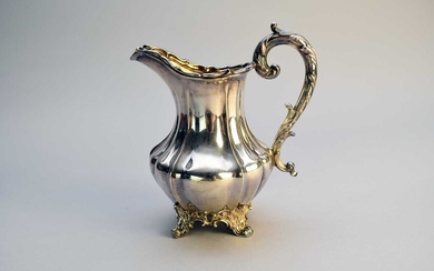 An early Victorian silver cream jug