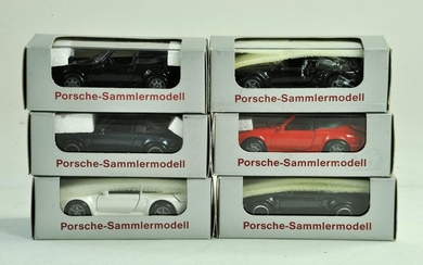 An interesting group of NZG diecast Porsche Models.