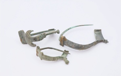 Ancient Roman Bronze Fibulas - (3)