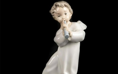 Angel with Flute 1004540 - Lladro Porcelain Figurine