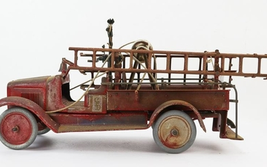 Antique Buddy L Toy Fire Truck