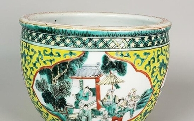 Antique Chinese Diminutive Porcelain Fish Bowl Cachepot