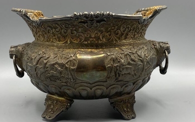 Antique Indian Karachi Vase - .950 silver - India - Early 20th century