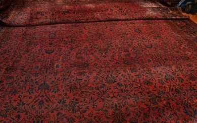 Antique Saroug very fine re-import USA Persian carpet - Rug - 5.32 cm - 3.93 cm