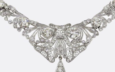 Art Deco 14.00 Carat Diamond Necklace