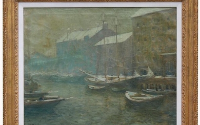 Arthur C Goodwin (1864 - 1929) T-Wharf, Boston